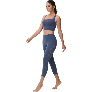 Custom Women's Mesh Leggings Manufacturer | Non See-Through Capri High Waisted Leggings Supplier