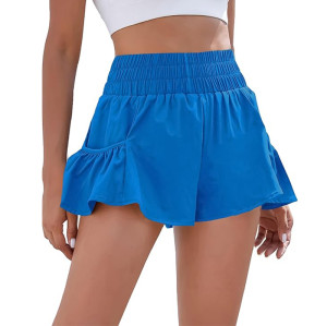 Custom Womens High Waisted Shorts Manufacturer | Athletic Running Shorts Workout Gym Quick Dry Flowy Shorts with Pockets