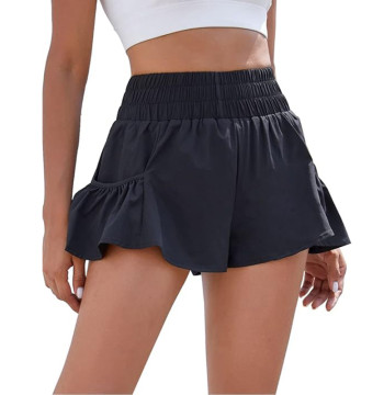 Custom Womens High Waisted Shorts Manufacturer | Athletic Running Shorts Workout Gym Quick Dry Flowy Shorts with Pockets