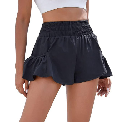 Custom Womens High Waisted Shorts Manufacturer | Athletic Running Shorts Workout Gym Quick Dry Flowy Shorts with Pockets