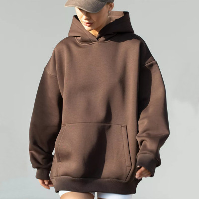 Custom Women's Oversized Hoodies Manufacturer | Fleece Hooded Sweatshirts Casual Long Sleeve Pullover Loose Lightweight Fall Clothes
