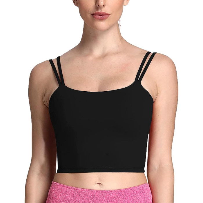 Custom Women's Workout Sports Bra Manufacturer | Fitness Padded Backless Yoga Crop Tank Top Twist Back OEM Supplier