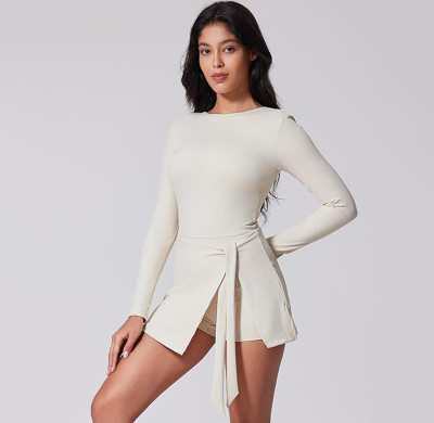Custom Women Tennis Wear Manufacturer | Training Dress with Integrated Bra and Strap Pockets Summer Dress with Shorts Dresses for Sports
