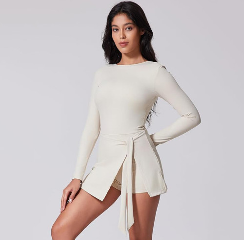 Custom Women Tennis Wear Manufacturer | Training Dress with Integrated Bra and Strap Pockets Summer Dress with Shorts Dresses for Sports