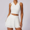 Custom Women Golf Wear Manufacturer | Summer Sports Skirts Set Golf Yoga Crop Top Ladies Outdoor Fitness Clothes