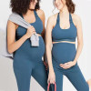 Custom Womens Maternity Suits Manufacturer | Booty Lifting Seamless Maternity Sports Bra Set for Women