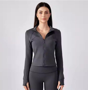 Custom Workout Yoga Sportswear Manufacturer | Running Coat Fall Workout Jackets Supplier
