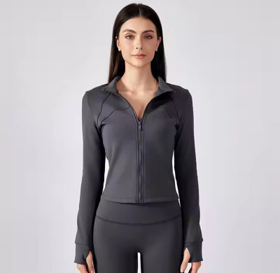Custom Workout Yoga Sportswear Manufacturer | Running Coat Fall Workout Jackets Supplier