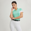 Custom Womens Equestrian T Shirt Manufacturer | Tops for Women Short Sleeve Quick-Dry Sports Shirt Supplier From China