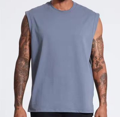 Custom Mens Tank Top Manufacturer | Running Vest Custom Logo Gym Fitness Tank Top High Elastic Blank Training Outdoor Vest OEM Supplier