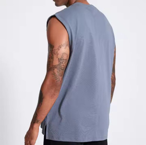 Custom Mens Tank Top Manufacturer | Running Vest Custom Logo Gym Fitness Tank Top High Elastic Blank Training Outdoor Vest OEM Supplier
