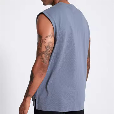 Custom Mens Tank Top Manufacturer | Running Vest Custom Logo Gym Fitness Tank Top High Elastic Blank Training Outdoor Vest OEM Supplier