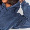 Custom Women's Long Sleeve Hoodies Manufacturer | Women Streetwear Shirred Waist Cropped Hoodies Pullover Tops China OEM Supplier