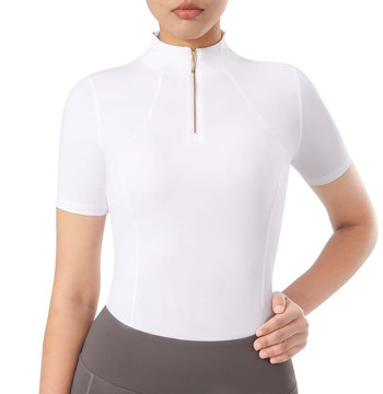 Custom Women Golf Tops Manufacturer | Women's Short Sleeve Quick-Dry Sports Shirt OEM Service Factory From China