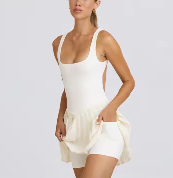 Custom Women Tennis Wear Manufacturer | Quick Dry Sports Dress Sets Gym Fitness Golf Dresses Golf Athletic Tennis Dresses Wear With Short for Summer