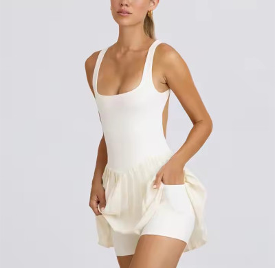 Custom Women Tennis Wear Manufacturer | Quick Dry Sports Dress Sets Gym Fitness Golf Dresses Golf Athletic Tennis Dresses Wear With Short for Summer