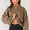 Custom Womens High Quality Oversized Sweatshirts Manufacturer |  Polyester Cotton Fleeced Turtleneck Long Sleeve Sweatshirts Originals  OEM Factory