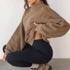 Custom Womens High Quality Oversized Sweatshirts Manufacturer |  Polyester Cotton Fleeced Turtleneck Long Sleeve Sweatshirts Originals  OEM Factory