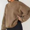 Custom Womens High Quality Oversized Sweatshirts Manufacturer |  Polyester Cotton Fleeced Turtleneck Long Sleeve Sweatshirts Originals  OEM Factory