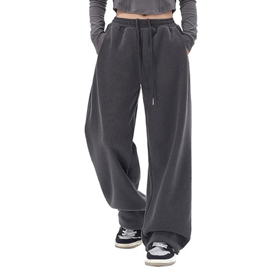 Custom Women's Sports Sweatpants Manufacturer | High Waist Training Trackpants with Pockets Factory