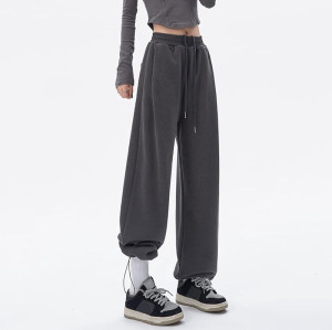 Custom Women's Sports Sweatpants Manufacturer | High Waist Training Trackpants with Pockets Factory