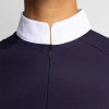 Custom Womens Mesh Equestrian T Shirt Manufacturer | Short Sleeve Equestrian Zip Tops Horse Riding Show Shirt Supplier From China