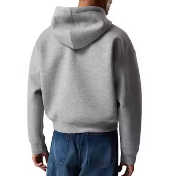 Custom Mens Cropped Zip up Hoodie Manufacturer | Mens Cotton Fleece Crop Top Hoodie