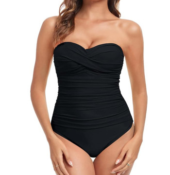 Custom Women's Strapless One Piece Swimsuit Manufacturer | Comfortable Fit Swimwear OEM Factory