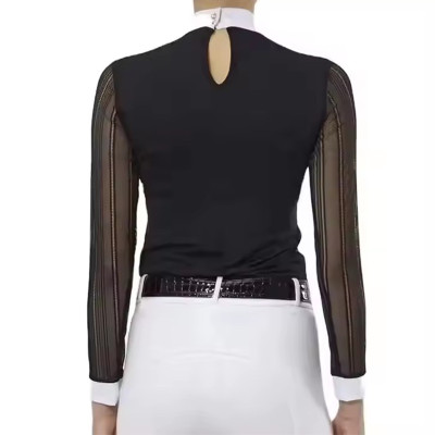 Custom Women's Equestrian Shirt Manufacturer | Horse Riding Show Shirt Tops Supplier From China