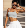Custom Women's Sports Bra Manufacturer | Sexy Crisscross Back High Impact Longline Workout Yoga Bra Supplier