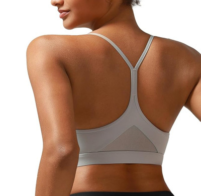 Custom Women's Sports Bra Manufacturer | Sexy Crisscross Back High Impact Longline Workout Yoga Bra Supplier