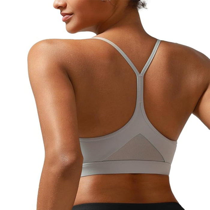 Custom Women's Sports Bra Manufacturer | Sexy Crisscross Back High Impact Longline Workout Yoga Bra Supplier