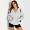 Custom Women's Hoodie Manufacturer | Women's Sweatshirts Half Zip Cropped Pullover Fleece Quarter Zipper Hoodies OEM Supplier