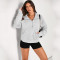Custom Women's Hoodie Manufacturer | Women's Sweatshirts Half Zip Cropped Pullover Fleece Quarter Zipper Hoodies OEM Supplier
