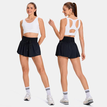 Custom Women's Athletic Shorts Manufacturer | Gym Yoga Workout Running Skirt Shorts OEM Factory