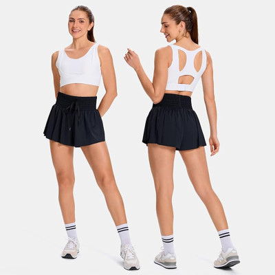 Custom Women's Athletic Shorts Manufacturer | Gym Yoga Workout Running Skirt Shorts OEM Factory