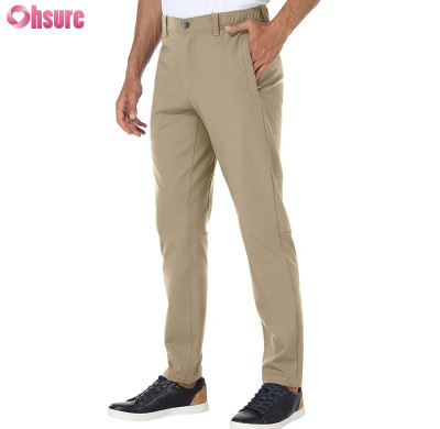 Custom Mens Golf Pants Manufacturer | Golf Pants Men Stretch Slim Fit Tennis Pants Casual Work Hiking Tapered Waterproof Pants with Pockets OEM Supplier