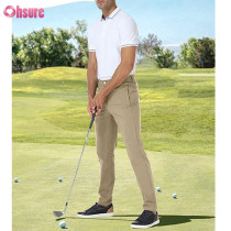 Custom Mens Golf Pants Manufacturer | Golf Pants Men Stretch Slim Fit Tennis Pants Casual Work Hiking Tapered Waterproof Pants with Pockets OEM Supplier