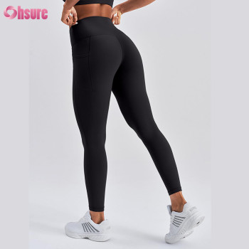 Custom Women’s High-Waist Stretch Leggings with Hidden Pocket | Soft 75% PA + 25% LYCRA Fabric | OEM/ODM Yoga & Activewear Manufacturer