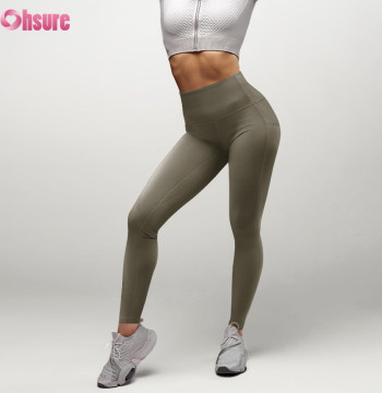 Custom Women’s High-Waist Capri Yoga Leggings with Hidden Back Pocket | 75% PA + 25% LYCRA | OEM/ODM Activewear & Tummy Control Workout Pants Manufacturer