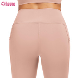 Custom Women’s High-Waist Yoga Leggings with Dual Side Pockets | Buttery-Soft 75% PA + 25% LYCRA Fabric