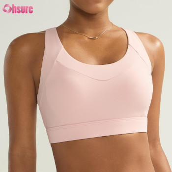 Custom High-Support Sports Bra for Women | Fabric 75% PA + 25% LYCRA Molded Cups, Sewn-In Padding & Criss-Cross Straps