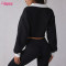 Custom Women Casual & Activewear Fusion Retro Polo Collar Cropped Sweatshirt Manufacturer