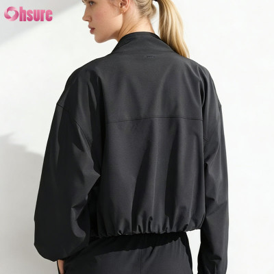 Custom Women Training Jacket Manufacturer | Lightweight 4-Way Stretch Performance Outerwear