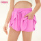 Custom High Waist Flowy 2-in-1 Workout Shorts for Women with Hidden Pocket & Drawstring OEM Supplier