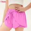 Custom High Waist Flowy 2-in-1 Workout Shorts for Women with Hidden Pocket & Drawstring OEM Supplier