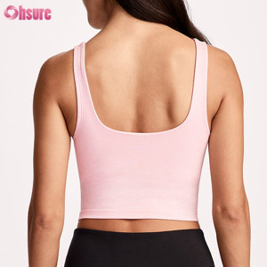 Custom Women's Longline Low Impact Sports Bra | Yoga & Pilates Wireless Bra OEM & Wholesale