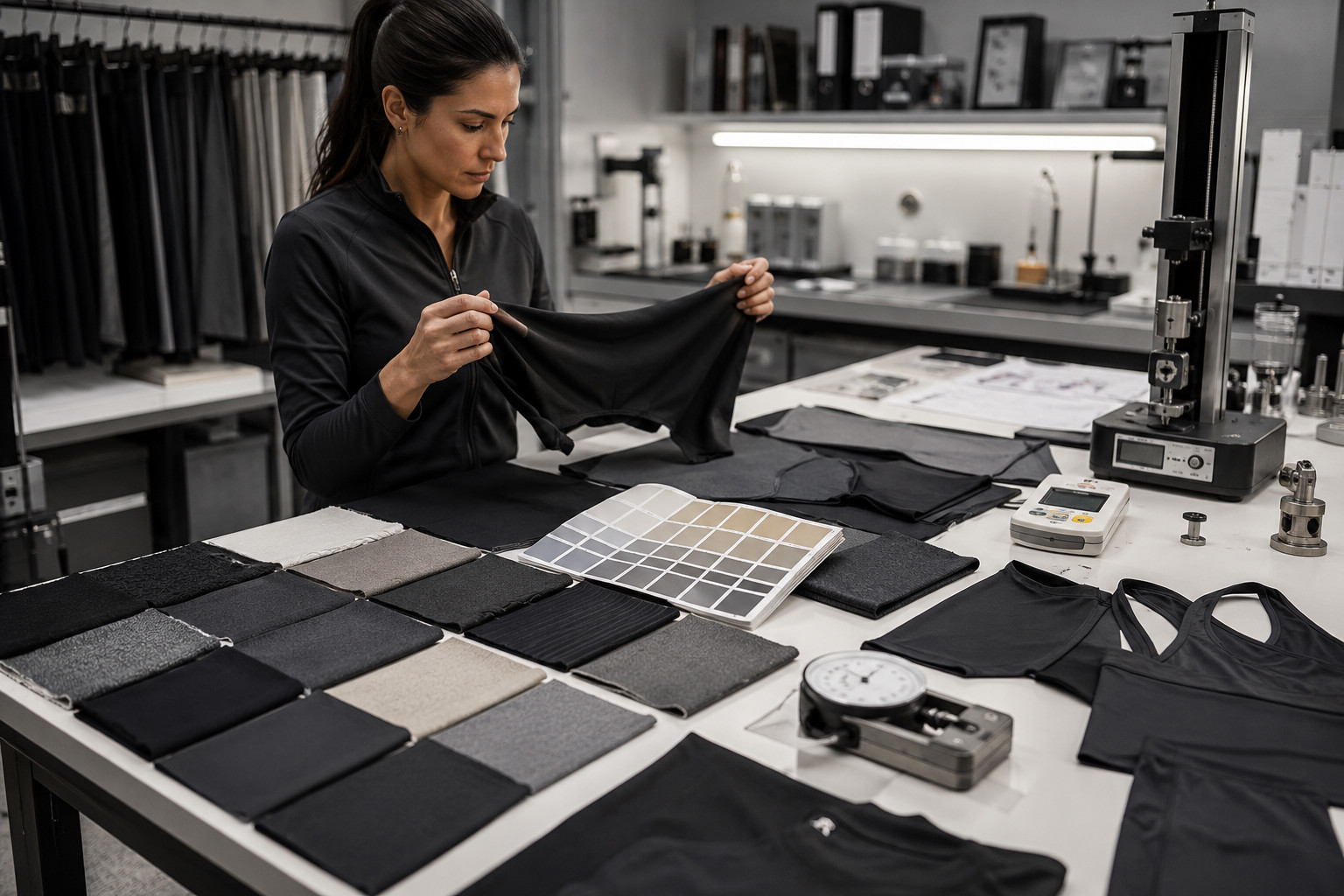 Gym wear fabric sourcing and activewear sample development