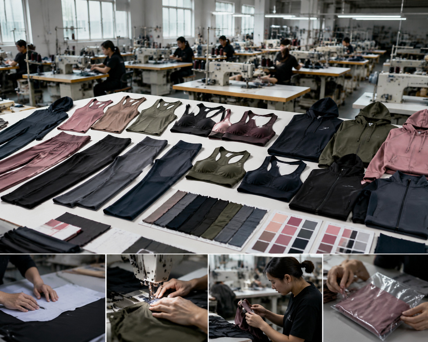Fitness apparel manufacturing process