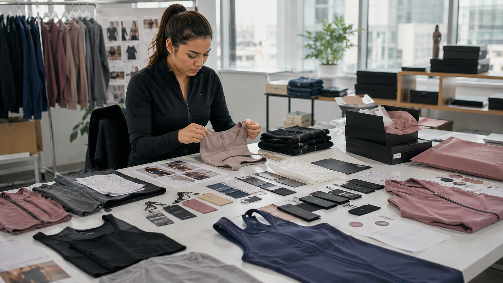 Private label fitness apparel branding and packaging